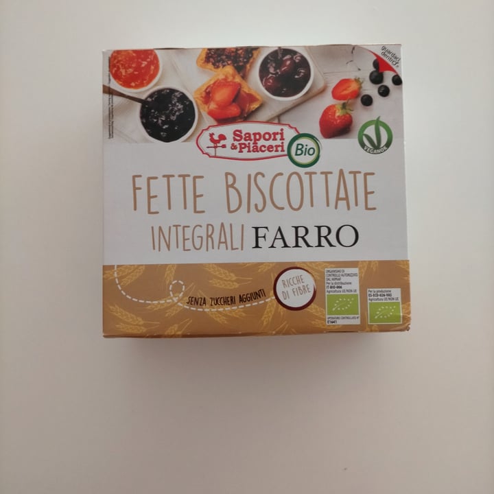 photo of Sapori e Piaceri. fette biscottate integrali farro shared by @millefiori on  12 Oct 2022 - review