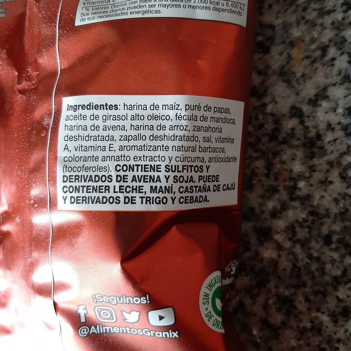 photo of Granix Veggie Snacks Sabor Barbacoa shared by @robertina on  27 Jul 2020 - review