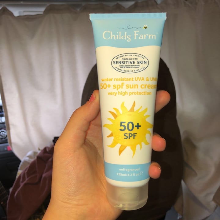 photo of Child's Farm SPF 50 Sun Cream shared by @glutenfreenic on  18 Jun 2020 - review