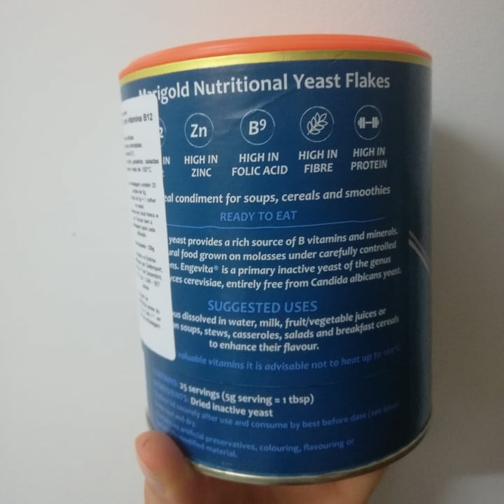 review photo of Marigold Health Foods Nutritional yeast flakes with B12 shared by @loveallanimals- on 03 May 2021 - review