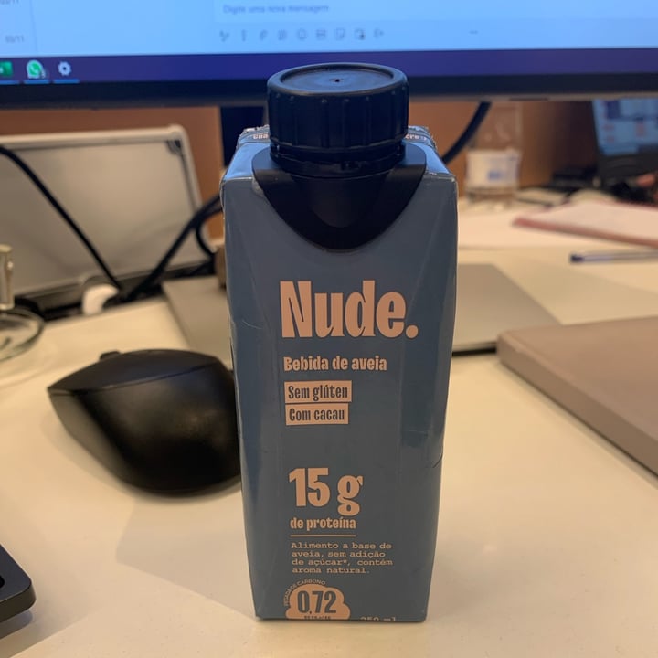 photo of Nude Bebida de aveia com Cacau 15g de Proteína shared by @giselevescio on  09 Nov 2022 - review