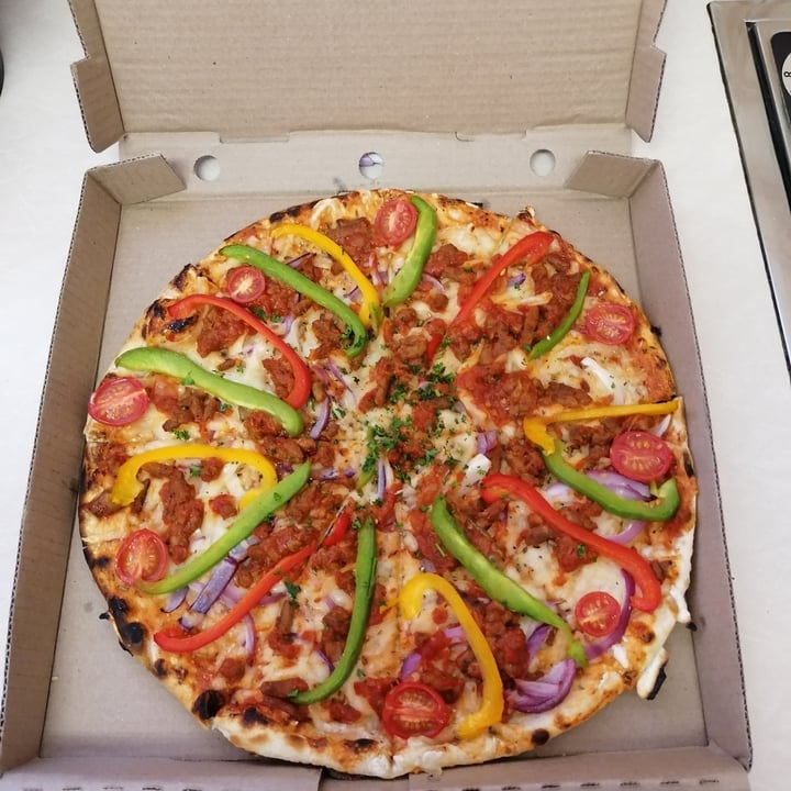 photo of Panarottis Fourways Vegan Mexicana Pizza shared by @twohappyrescuemutts on  18 Jul 2021 - review