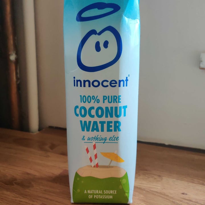 photo of Innocent 100% pure coconut water shared by @threefoldvegan on  13 Apr 2020 - review