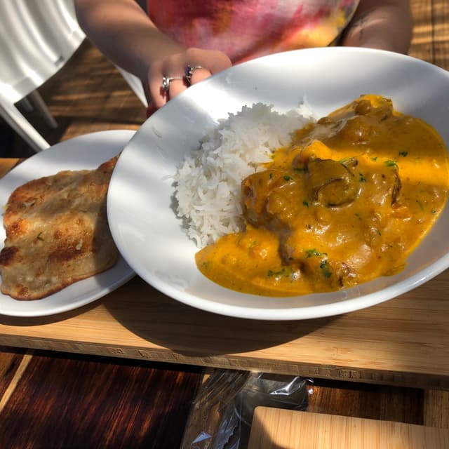 菜肴“Vegan korma curry”的照片