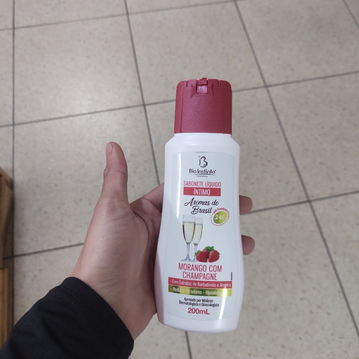 review photo of Bio instinto Cosméticos Sabonete Íntimo Morango Com Champagne shared by @lindachristi on 04 Sep 2022 - review