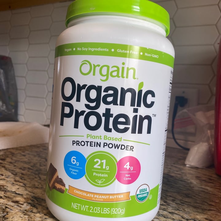photo of Orgain Chocolate Peanut Butter Protein Powder shared by @livv on  03 Apr 2021 - review