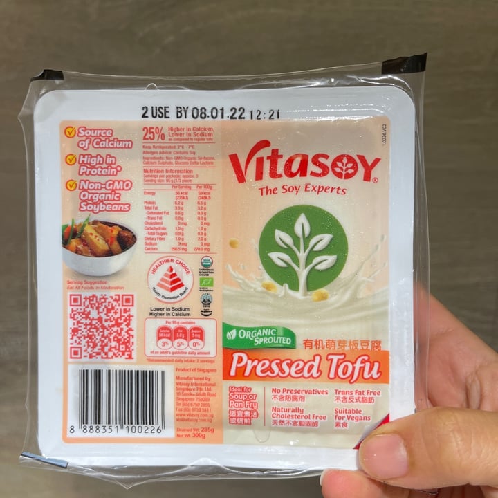 photo of Vitasoy Organic Pressed Tofu shared by @totorona on  28 Nov 2021 - review