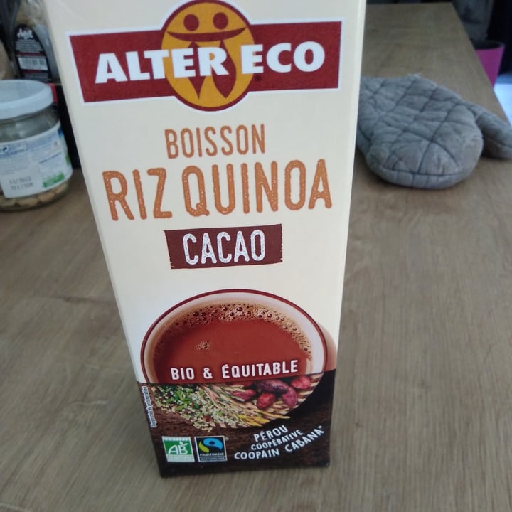 photo of Alter Eco Boisson Végétale Riz Quinoa Chocolat shared by @dorya on  31 May 2020 - review