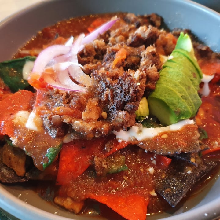 photo of Buena Vida - Plant Based Bar Chilaquiles con soya shared by @mireyusthebear on  09 Jan 2022 - review