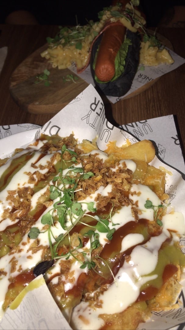 photo of Unity Diner Dirty Loaded Fries shared by @animalliberation on  12 Mar 2020 - review