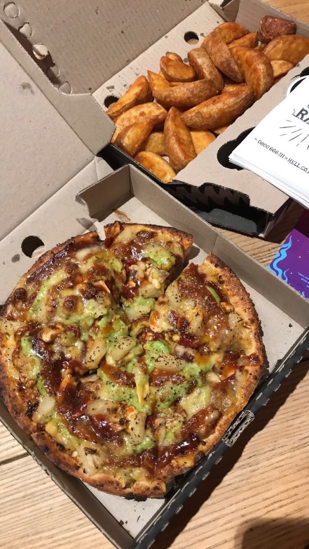 photo of Hell Pizza Vegan Pizza shared by @vegkai on  28 Oct 2019 - review