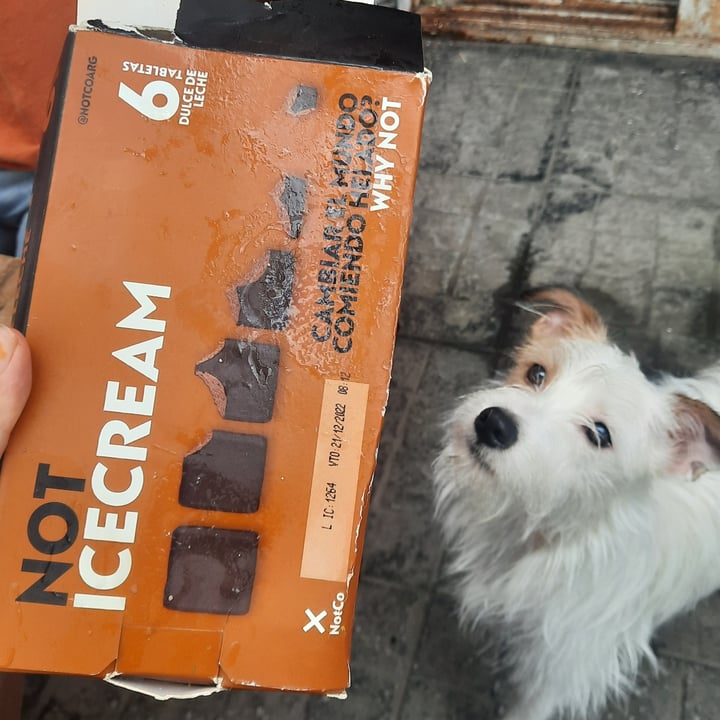 photo of NotCo Not Icecream De Dulce De Leche Tableta shared by @fiammat on  28 Dec 2021 - review