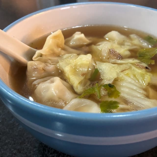 Foto do prato “Wan Tan Soup (No Egg)”