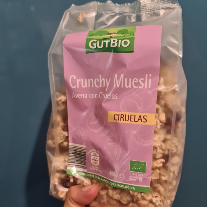 photo of GutBio Crunchy Muesli Ciruelas shared by @espe on  30 Nov 2021 - review