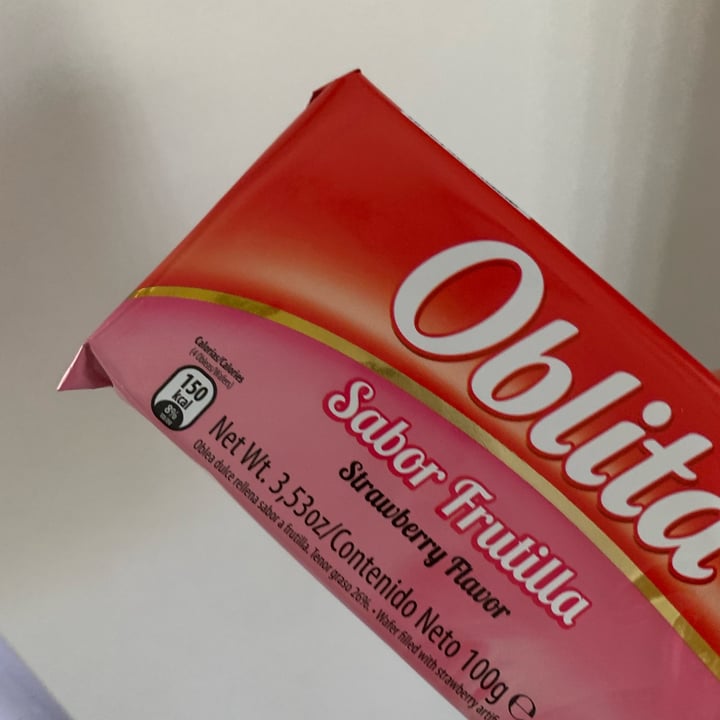 photo of Oblita Obleas sabor frutilla shared by @gladysgv on  11 Jan 2022 - review