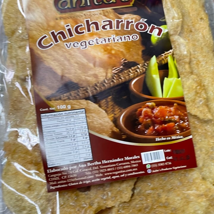 photo of Anita's Chicharrón shared by @veganxlosanimales on  25 Jan 2022 - review