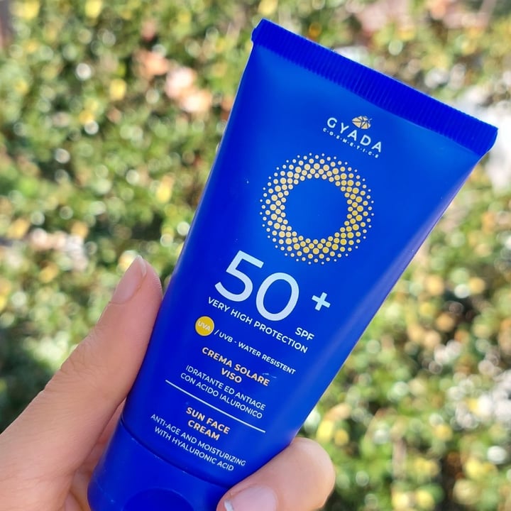photo of Gyada Cosmetics Crema solare Viso SPF 50+ Protezione molto alta shared by @giorgiafromrome on  07 Sep 2022 - review