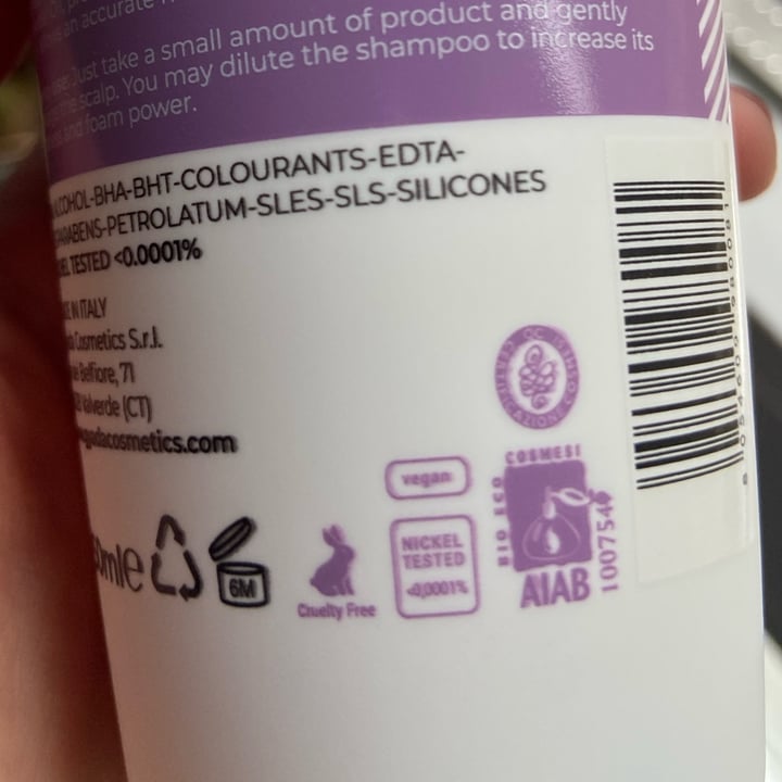 photo of Gyada Cosmetics Shampoo Purificante shared by @giorgiaclem on  17 Mar 2022 - review