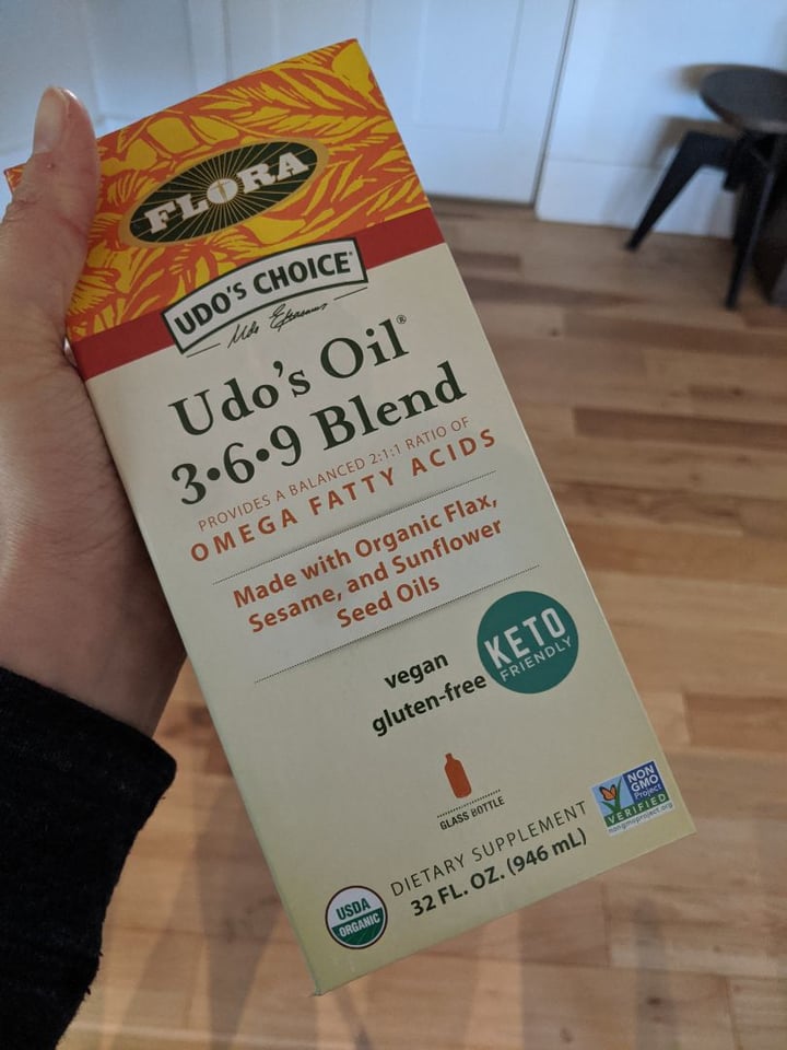 photo of Udo’s Choice Udo’s Oil 3-6-9 Blend Omega Fatty Acids shared by @chazzaw on  23 Jan 2020 - review