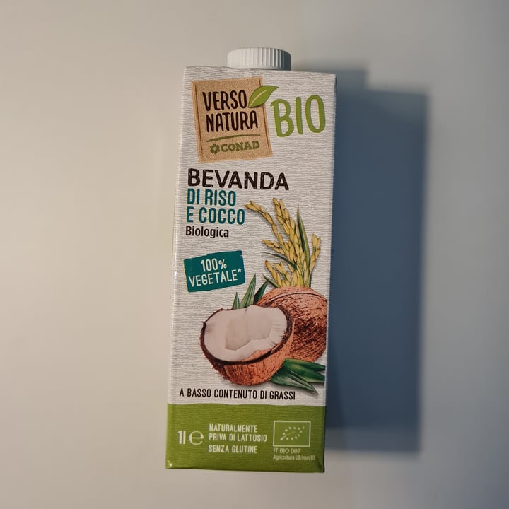 photo of Verso Natura Conad Veg Bevanda a base di riso e cocco shared by @fedelups on  06 May 2022 - review