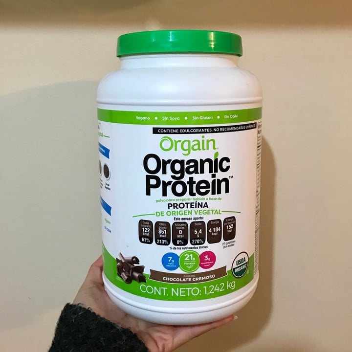 photo of Orgain Creamy Chocolate Fudge Organic Protein Plant Based Protein Powder shared by @mariannasoto on  05 Feb 2021 - review