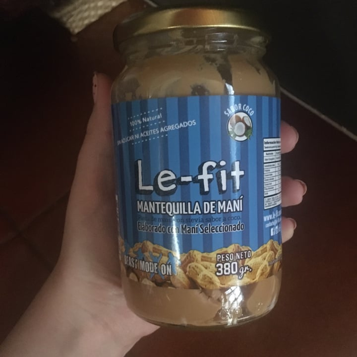 photo of Le-Fit Mantequilla De Maní con Coco shared by @carogonzalez on  01 Aug 2020 - review