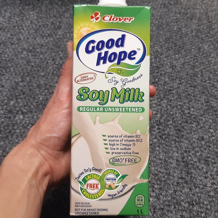 photo of Clover Good Hope soy milk Unsweetened shared by @lpandel on  12 Oct 2021 - review