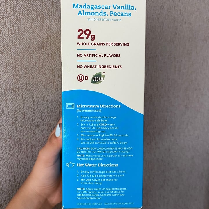 review photo of think! Instant Oatmeal- Protein + Fiber (Madagascar Vanilla) shared by @alejaduquev on 21 Jul 2021 - review
