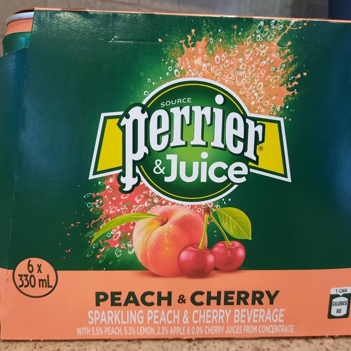 photo of Perrier Perrier & Juice Peach and Cherry shared by @lorilamb on  29 Jun 2021 - review
