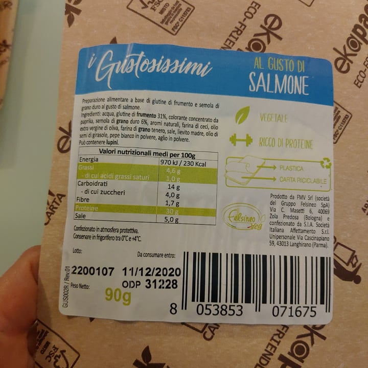 photo of I gustosissimi Affettato gusto salmone shared by @eriros72 on  19 Oct 2020 - review