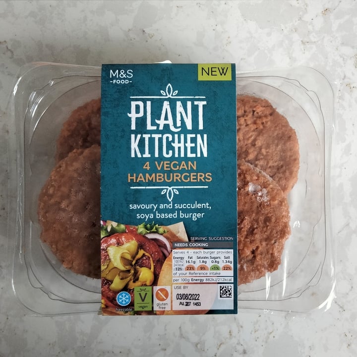 photo of Marks & Spencer Food (M&S) Plant Kitchen vegan burger shared by @romyne on  04 Aug 2022 - review