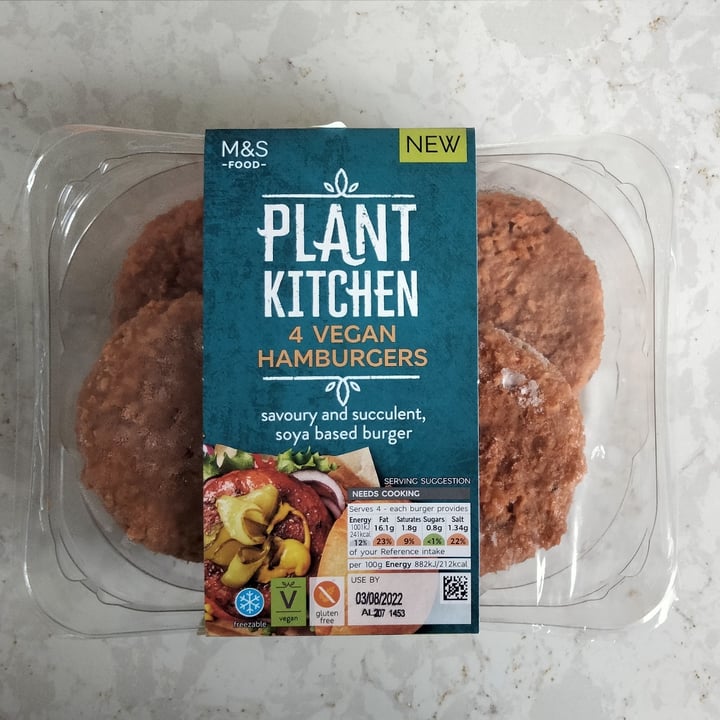 review photo of Marks & Spencer Food (M&S) Plant Kitchen vegan burger shared by @romyne on 04 Aug 2022 - review