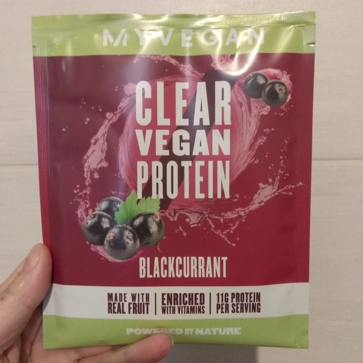 photo of MYVEGAN Clear Vegan Protein Blackcurrant shared by @sululita on  21 Jan 2022 - review