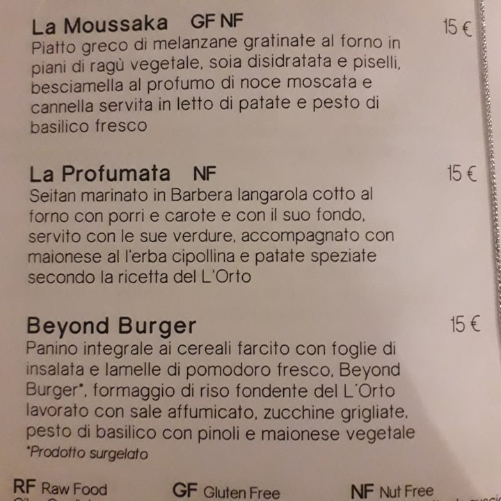 photo of L'Orto già Salsamentario - Vegan & raw food La profumata shared by @sus11 on  28 Sep 2022 - review