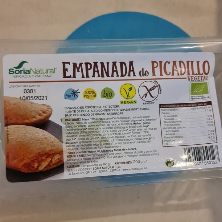 photo of Soria Natural Empanada de picadillo shared by @ngn28 on  28 Mar 2021 - review