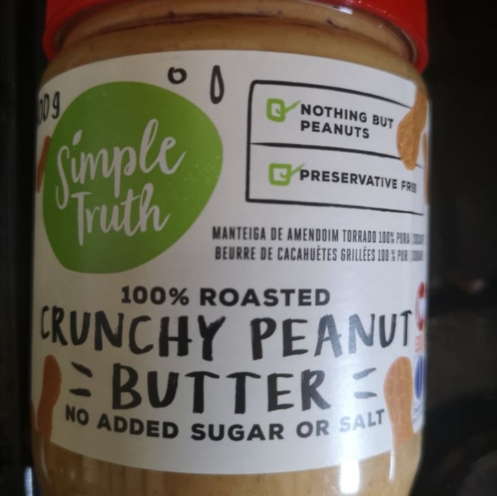 photo of Simple Truth Crunchy peanut butter No Added Sugar or Salt shared by @pigsnpaws on  08 Apr 2020 - review