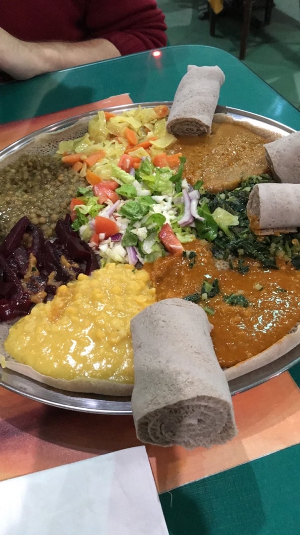 review photo of Axum Ethiopian Restaurant Vegetarian Platter For Two shared by @kateloveskale on 06 Apr 2020 - review