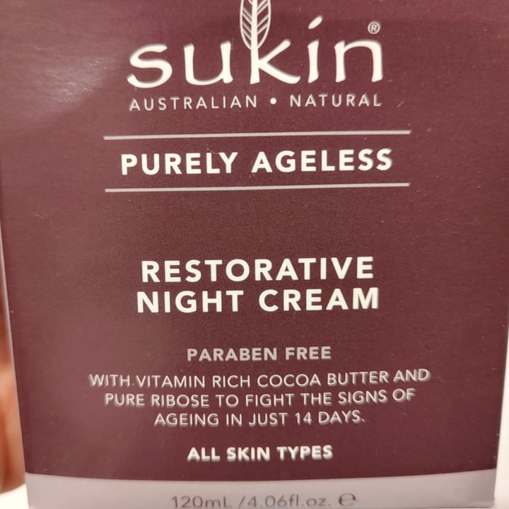 photo of Sukin Restorative night cream - purely ageless shared by @pigsnpaws on  05 Jun 2020 - review