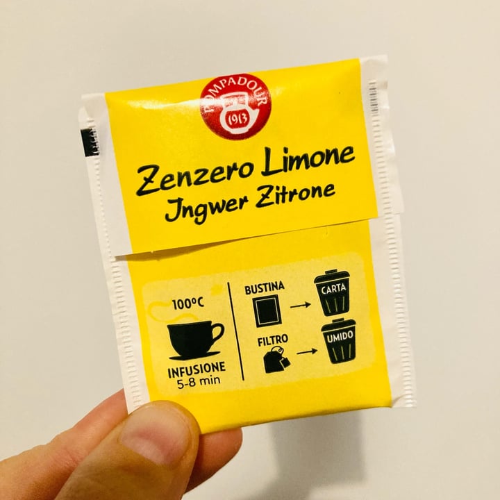 photo of Pompadour Infuso zenzero e limone shared by @sottolapellepodcast on  25 Nov 2021 - review
