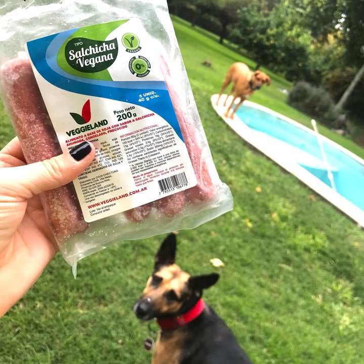 review photo of Salchichas Veganas Veggieland Salchichas Veganas Veggieland shared by @lucianita on 25 May 2022 - review