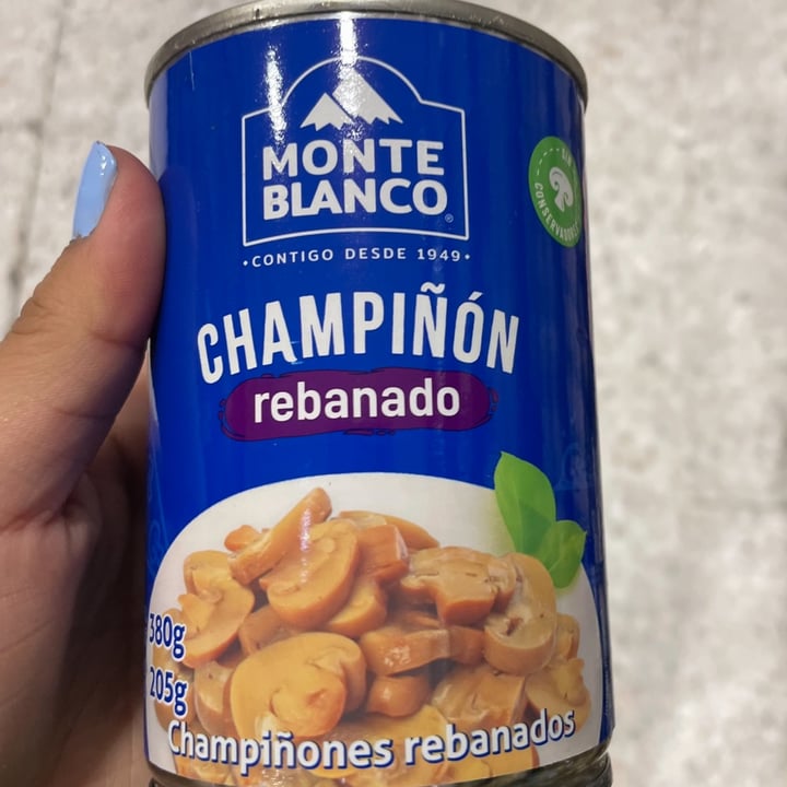 photo of Monteblanco Champiñon rebanado shared by @veggievegaan on  17 Mar 2022 - review