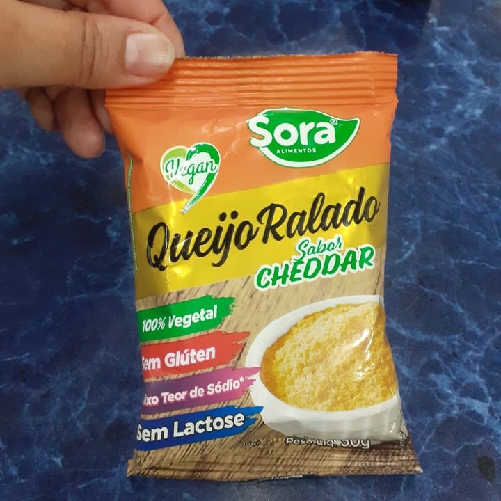photo of Sora Queijo Ralado Cheddar shared by @laurinhaalvares on  10 Oct 2021 - review
