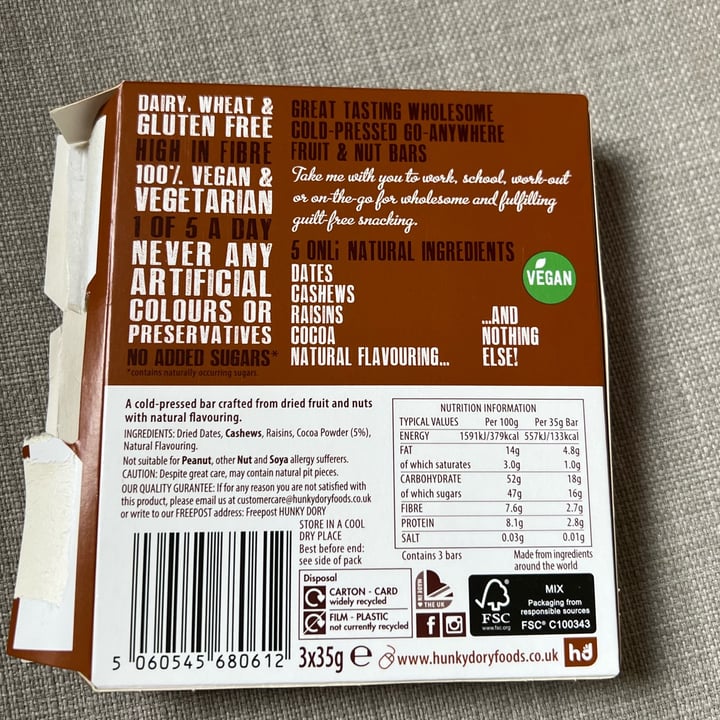 photo of Onli Natural Wholesome Cold Press Fruit and Nut Bars shared by @fraulicia on  18 Jun 2022 - review