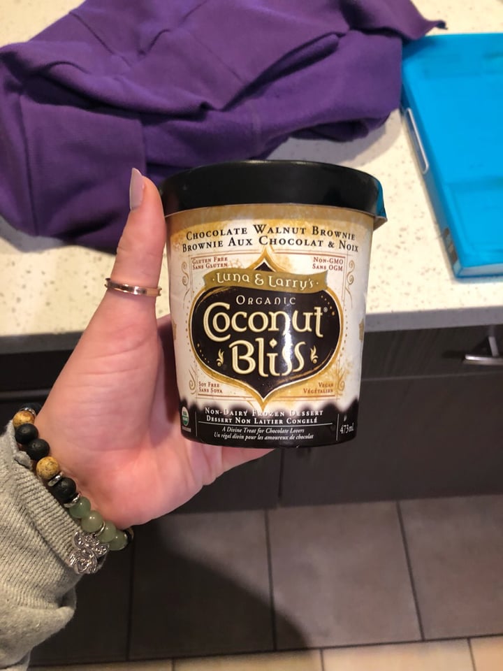 review photo of Luna & Larry's Chocolate Walnut Brownie Dairy Free Ice Cream shared by @courtneyjade98 on 04 Jul 2019 - review