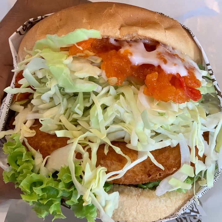 photo of VeganBurg Singapore Chili Krab Burger shared by @jashment on  01 Jun 2020 - review