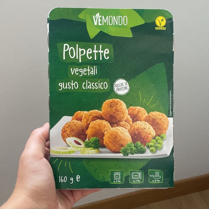 review photo of Vemondo Polpette Vegetali Gusto Classico shared by @veganfairytale on 26 Aug 2022 - review