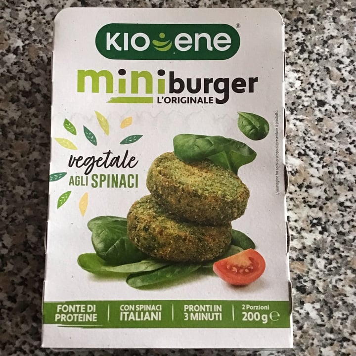 photo of Kioene Mini Burger Vegetale Agli Spinaci shared by @soloag on  14 Mar 2022 - review