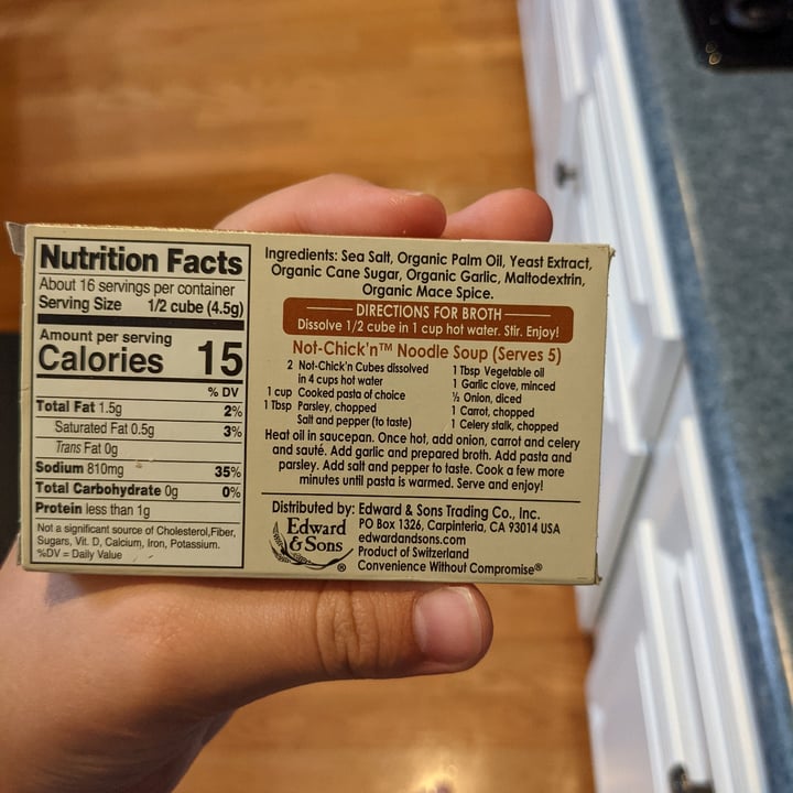review photo of Edward and sons Not Chick’n Bouilion Cubes shared by @tuzoen on 31 Jul 2021 - review