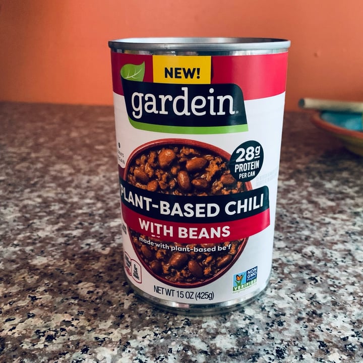 photo of Gardein Plant Based Chili With Beans shared by @allhess on  21 Jan 2022 - review