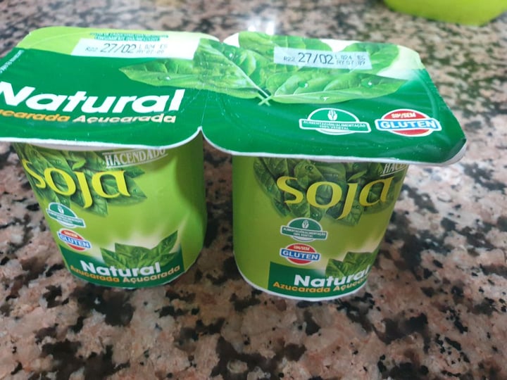 photo of Hacendado Yogurt de Soja Natural Azucarado shared by @andreapg on  19 Apr 2020 - review